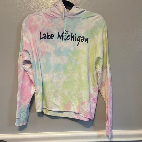 Lake Michigan Tops - Pastel Tie-Dye Lake Michigan Hoodie